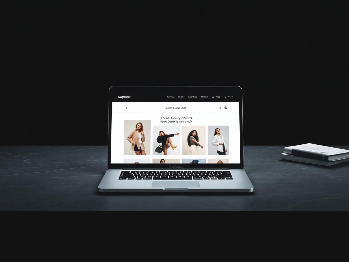 Maison Atelier website design concept shown on Laptop · Mobile