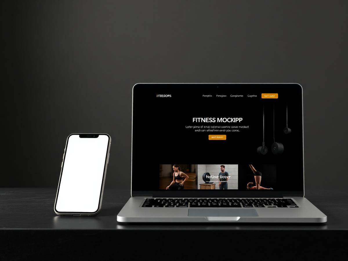 Forge Performance website design concept shown on Laptop · Mobile